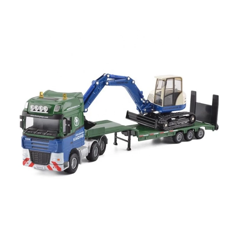 ماکت تریلی حمل بیل مکانیکی KDW 625038