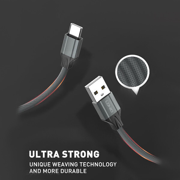 کابل تبدیل USB به microUSB الدینیو مدل LS441 01st طول 1 متر