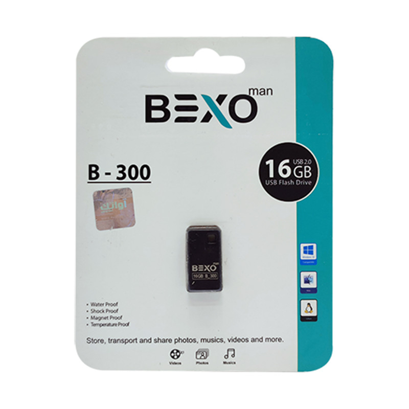 فلش مموری بکسو مدل B-300-16GB ظرفیت 16 گیگابایت