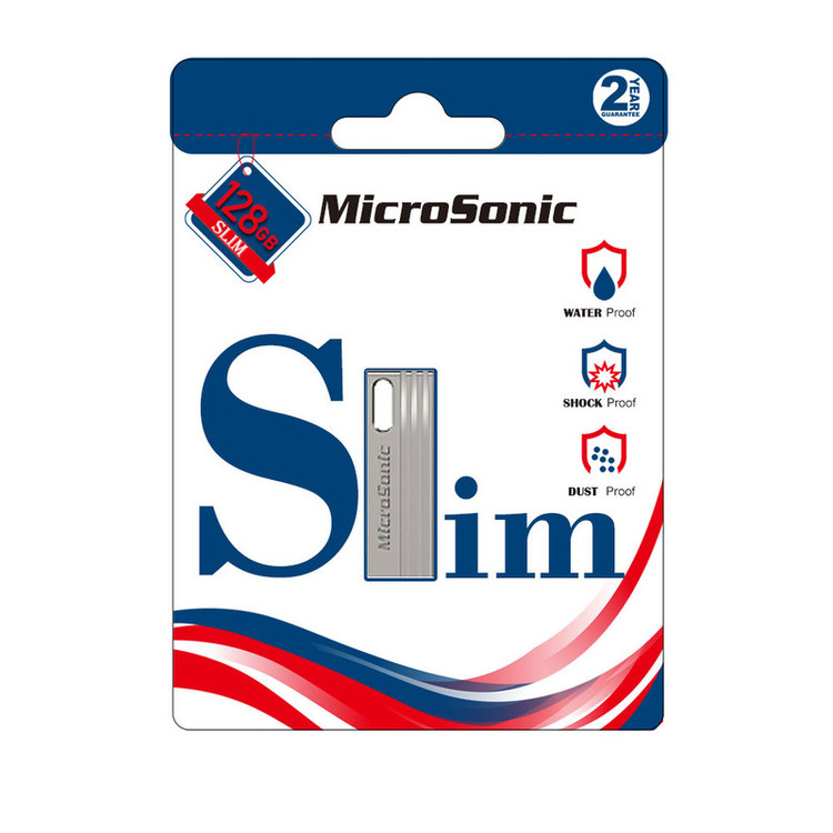 فلش مموری میکروسونیک مدل slim ظرفیت 128 گیگابایت