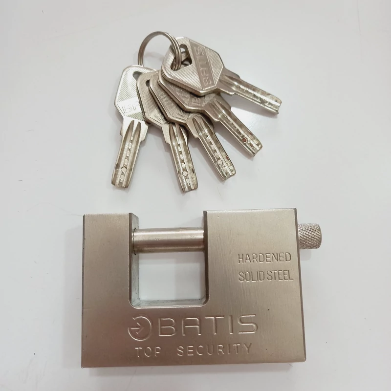 قفل کتابی باتیس سایز 90 میلیمتر کلید قاشقی مدل ATOM KEY