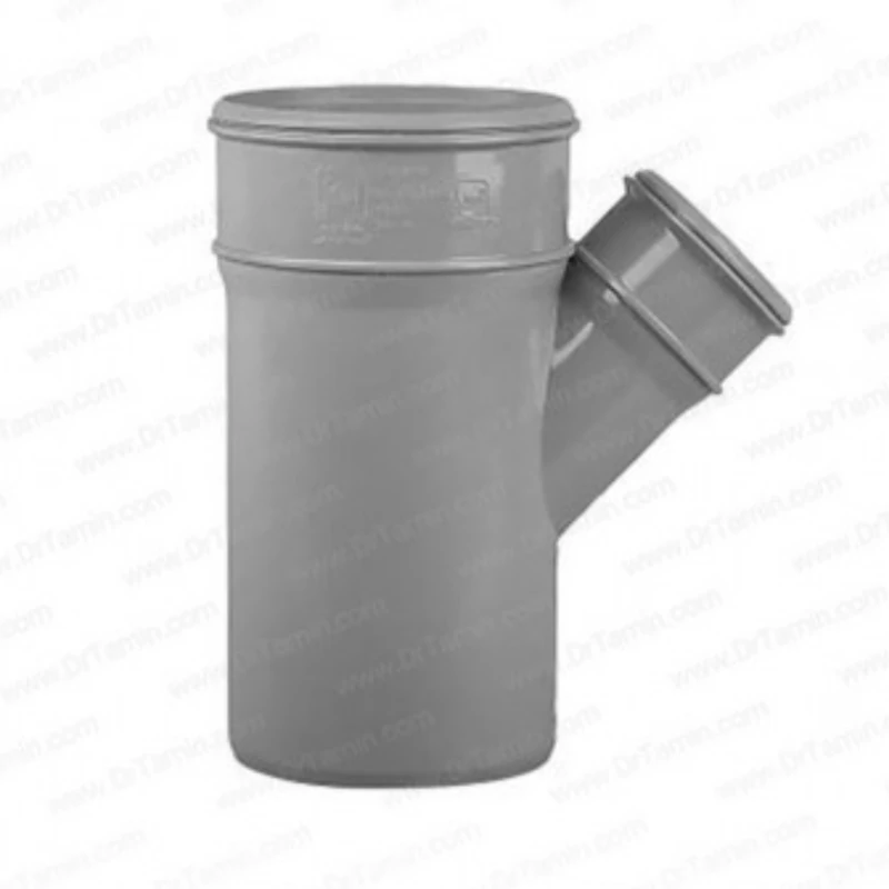 سه راه تبدیل 45 درجه سایز 63 - 110 UPVC آویسا لوله جی