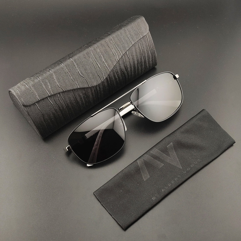 عینک آفتابی مردانه آلبرت وگ مدل 6313C85-P101 Polarized Avantgarde Visionary