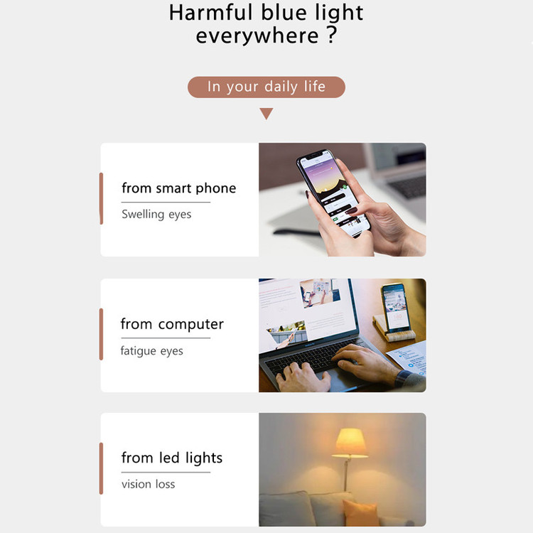 عینک محافظ چشم مدل LD216C07-P81 Anti Blue Light