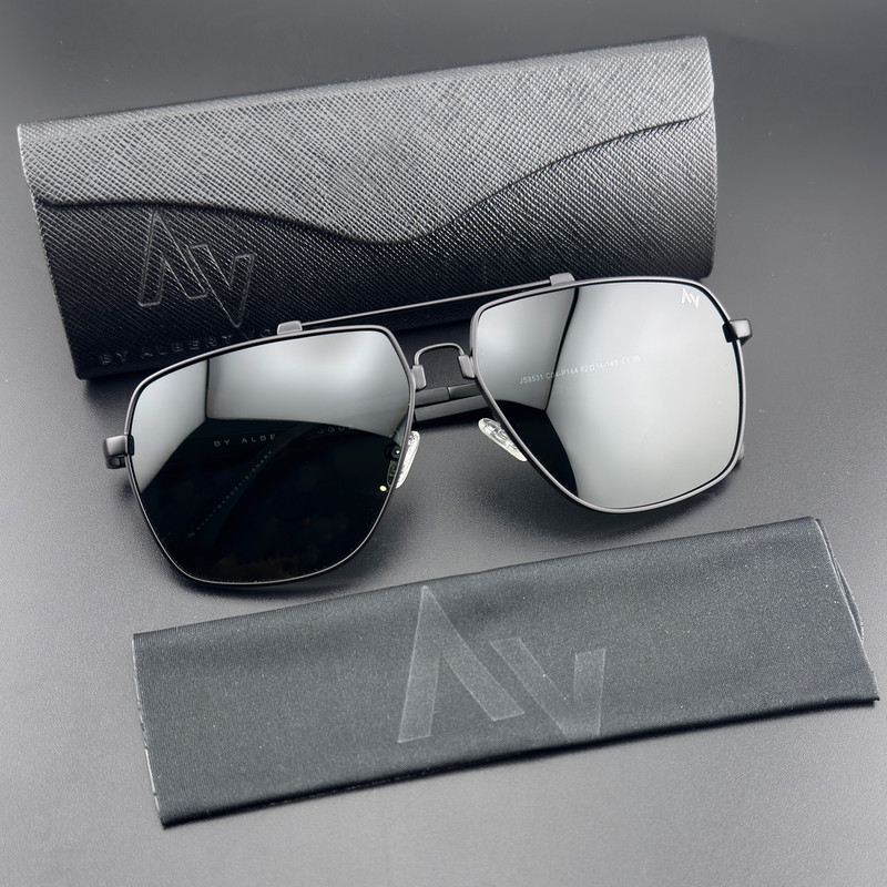 عینک آفتابی مردانه آلبرت وگ مدل JS8531C04-P144 Polarized Avantgarde Visionary
