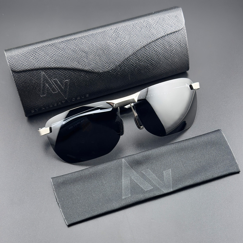 عینک آفتابی مردانه آلبرت وگ مدل 6303C10P01 Polarized Light Metal