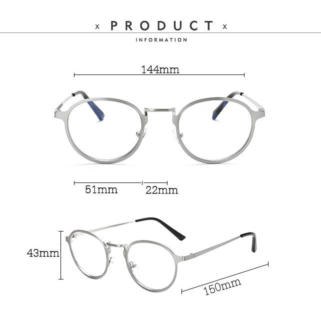 فریم عینک طبی مدل 1610 Brushed Steel