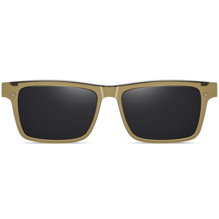فریم عینک طبی مدل CG7703C536-P97 Polarized Double Switch به همراه کاور آفتابی