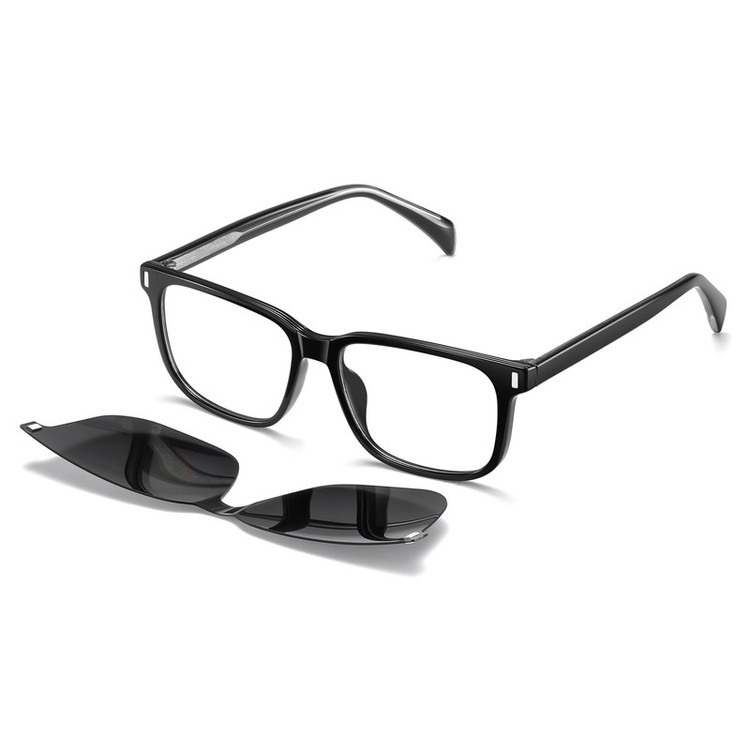 فریم عینک طبی مدل CG7201C01P109 Polarized Double Switch به همراه کاور آفتابی