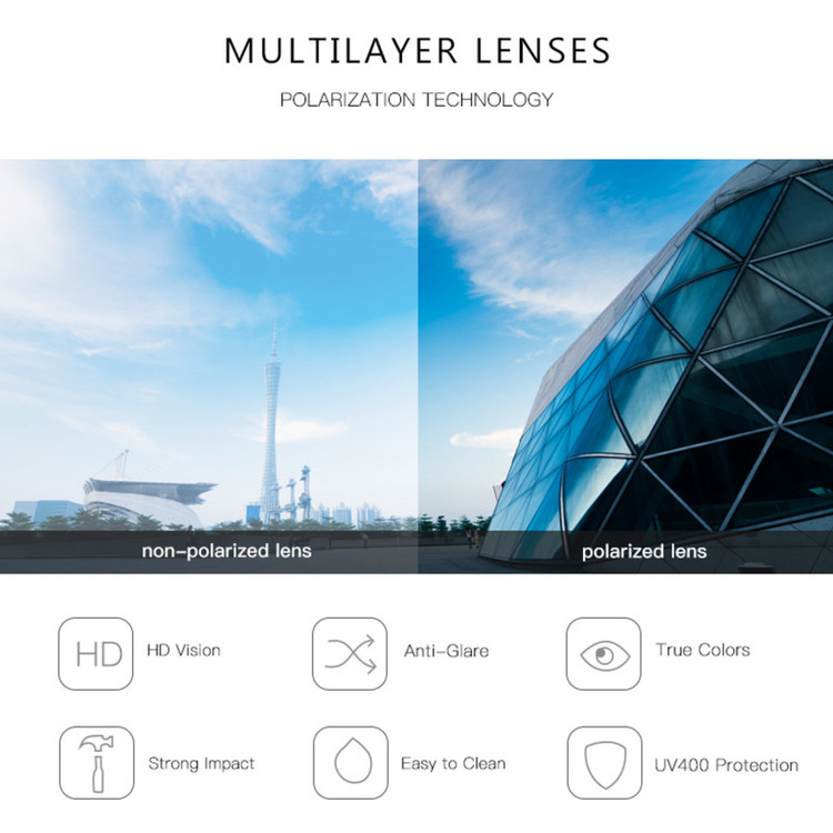 عینک آفتابی مدل E5053 Polarized Transparent Leopard