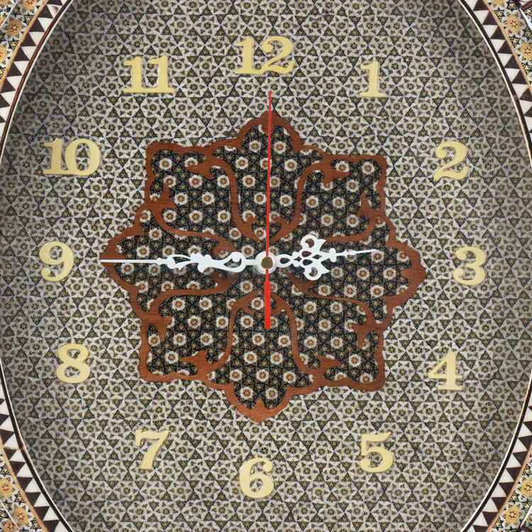 ساعت دیواری مدل خاتم کاری