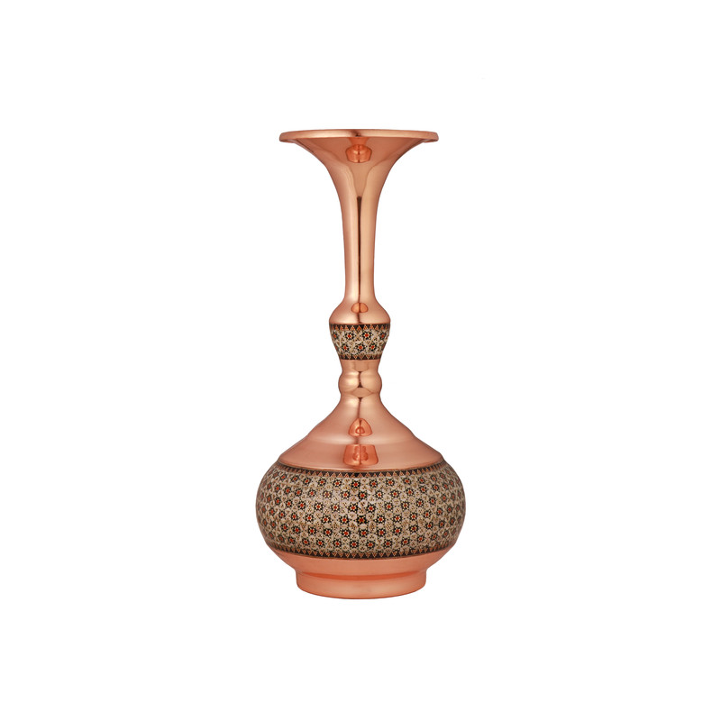 گلدان خاتم کاری مدل شلغمی کد 325