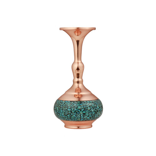 گلدان فیروزه کوبی مدل شلغمی کد20