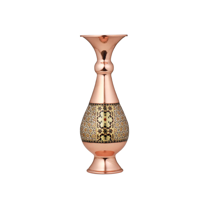 گلدان خاتم کاری مدل صراحی کد 216