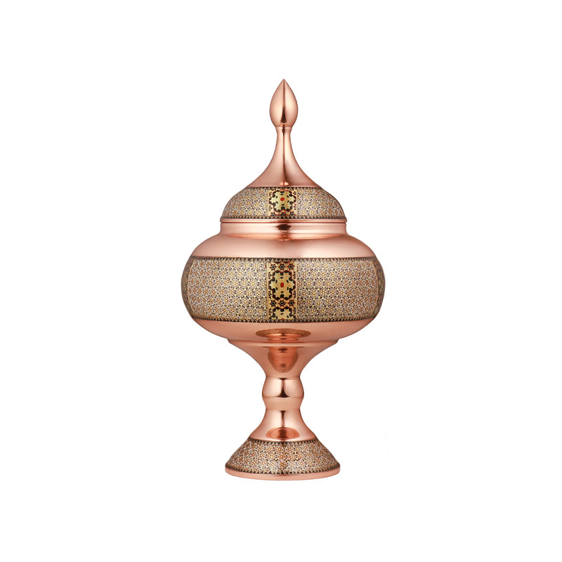 شکلات خوری خاتم کاری مدل شال اذرخش کد 5-25