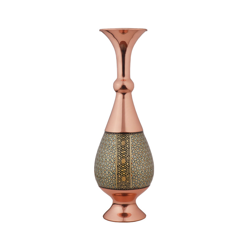 گلدان خاتم کاری مدل صراحی کد 130
