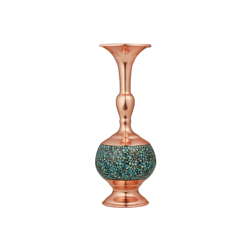 گلدان فیروزه کوبی کد 25