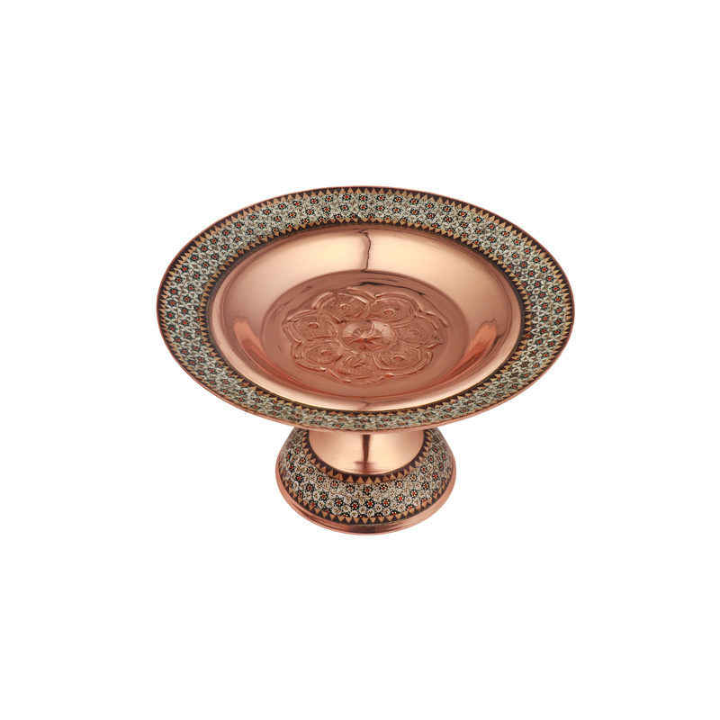 شیرینی خوری خاتم کاری مدل ساده کد 320