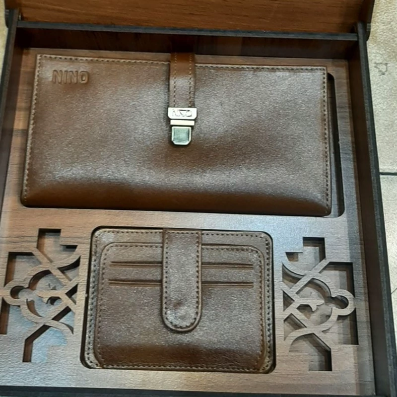 ست هدیه زنانه.ست چرم طبیعی گاوی با ضمانت نامه کتبی