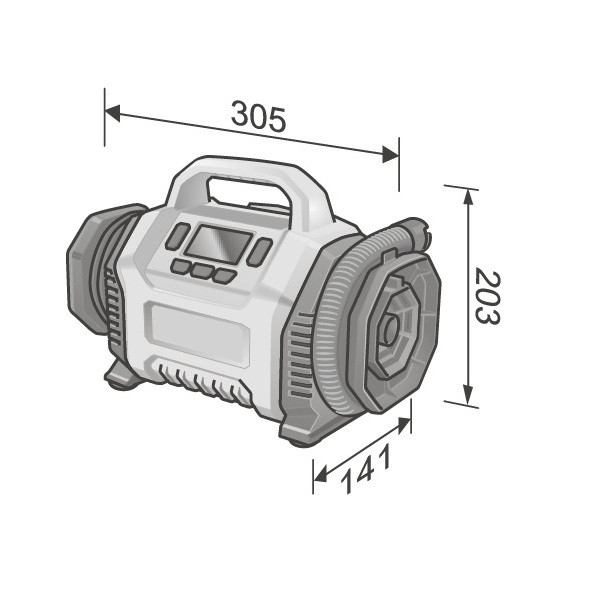 کمپرسور هوا فلکس مدل CI 11 18.0 V
