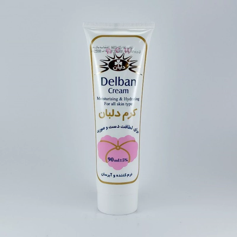 کرم تیوپی مرطوب کننده دست و صورت دلبان 95 میل