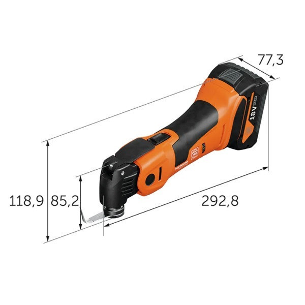 ابزار همه کاره فاین مدل AMM 700 1.7 Q AUTOGLAS AS مجموعه 19 عددی