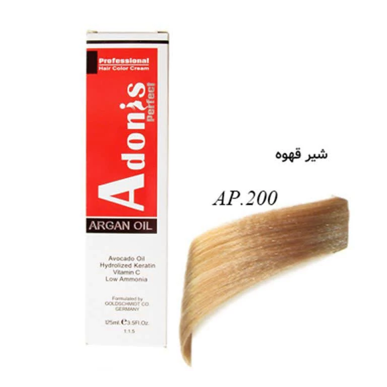 رنگ مو آدونیسAP.200شیر قهوه