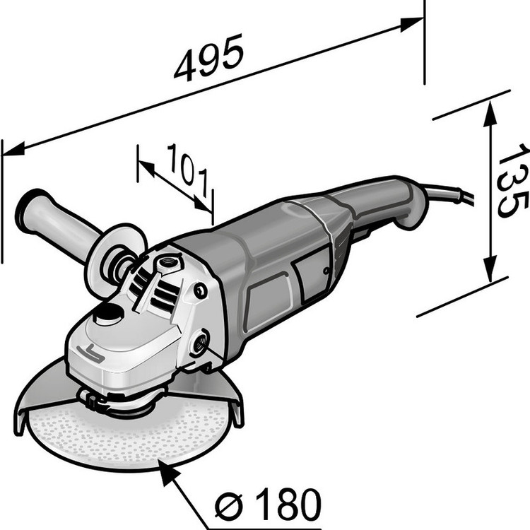 سنگ فرز فلکس مدل L 21-8 180