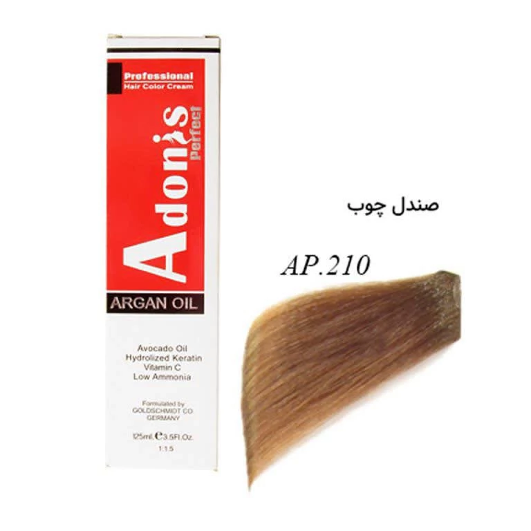 رنگ مو آدونیسAP.210صندل چوبی