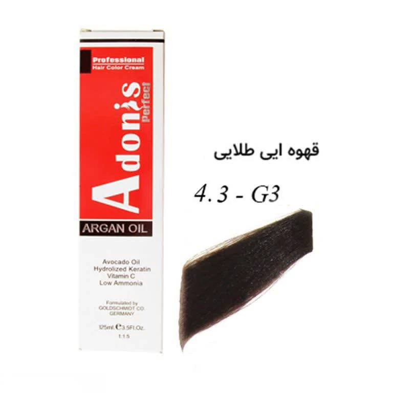 رنگ مو آدونیس G3قهوه ای طلایی 4.3