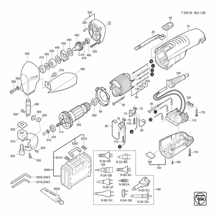 قیچی برقی فاین مدل BLS 1.6 E