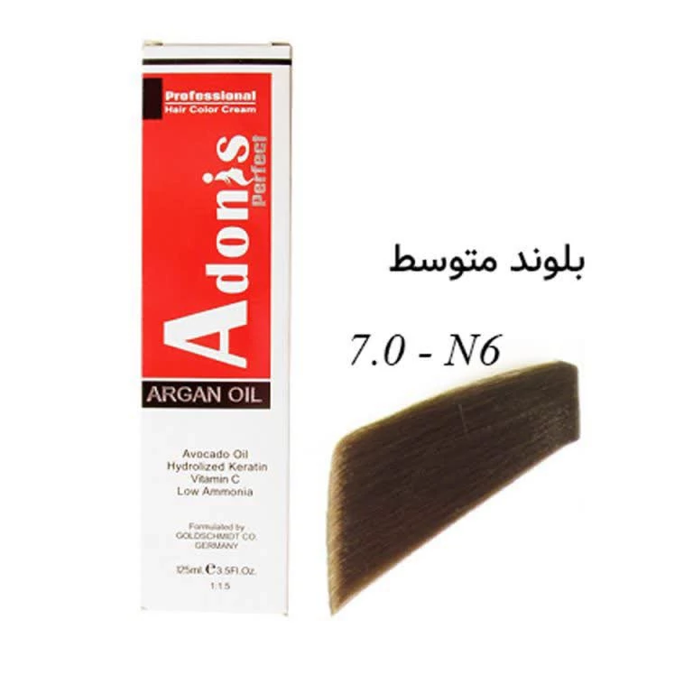 رنگ مو آدونیس N6 بلوند متوسط 7.0