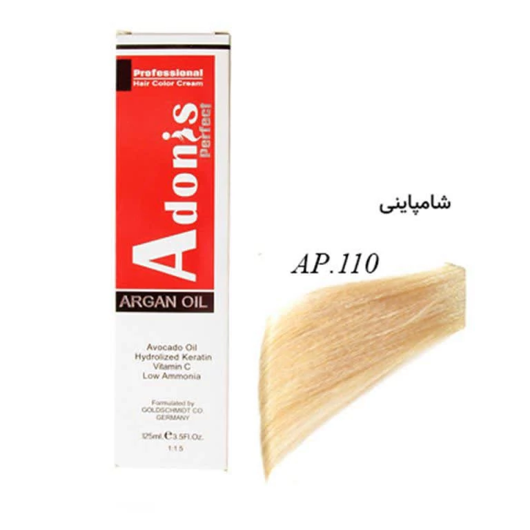 رنگ مو آدونیسAP.110شامپاینی