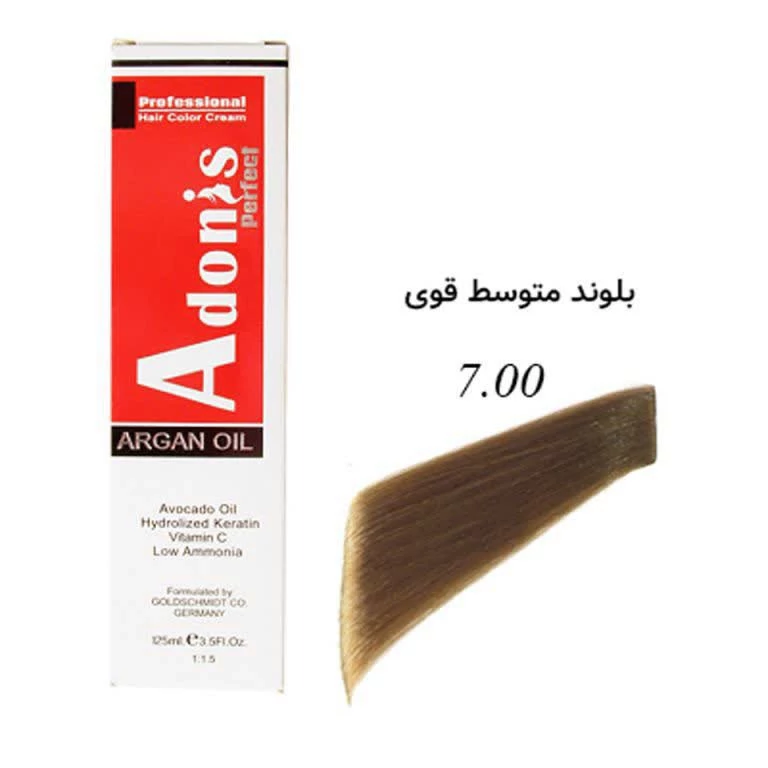 رنگ مو آدونیس بلوند متوسط قوی 7.00