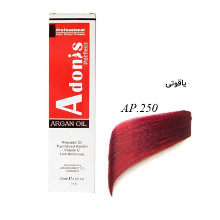 رنگ مو آدونیسAP.250یاقوتی