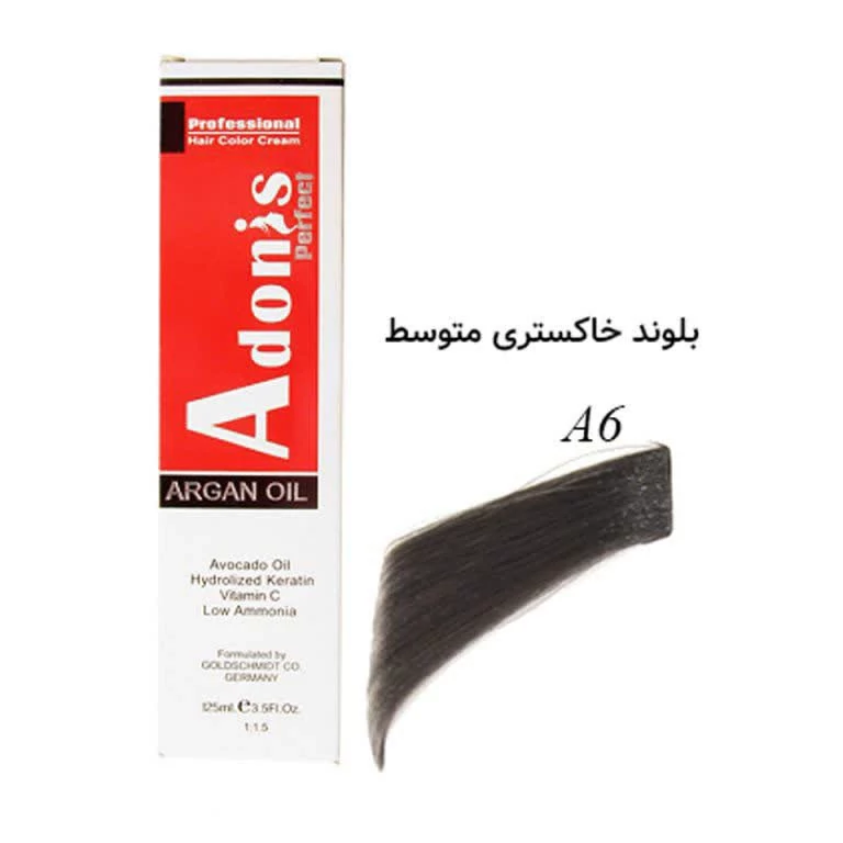 رنگ مو آدونیسA6 بلوند خاکستری متوسط