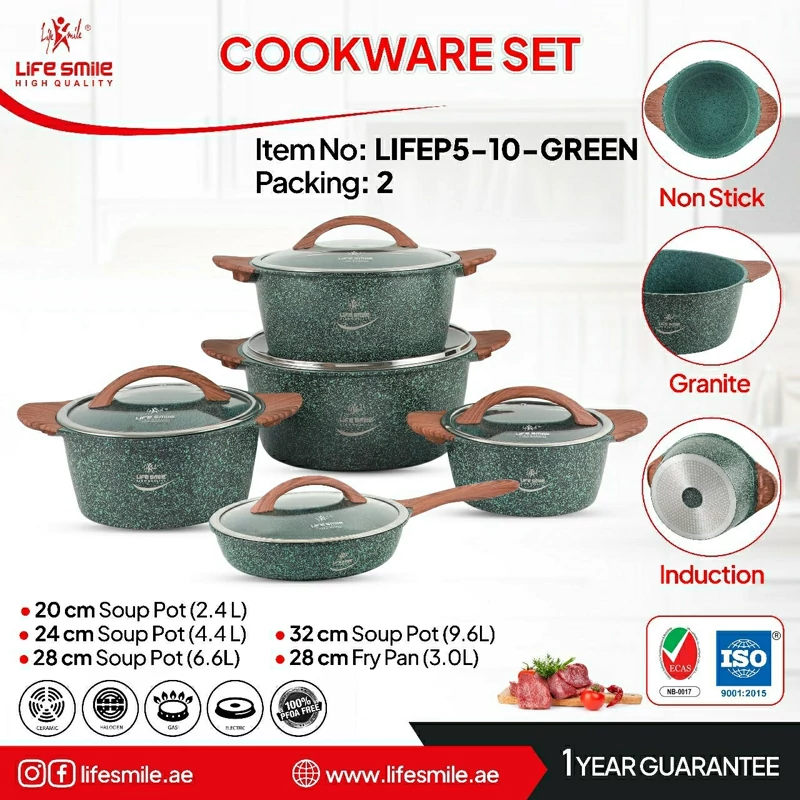 سرویس قابلمه گرانیتی 10 تکه لایف اسمال مدل P5