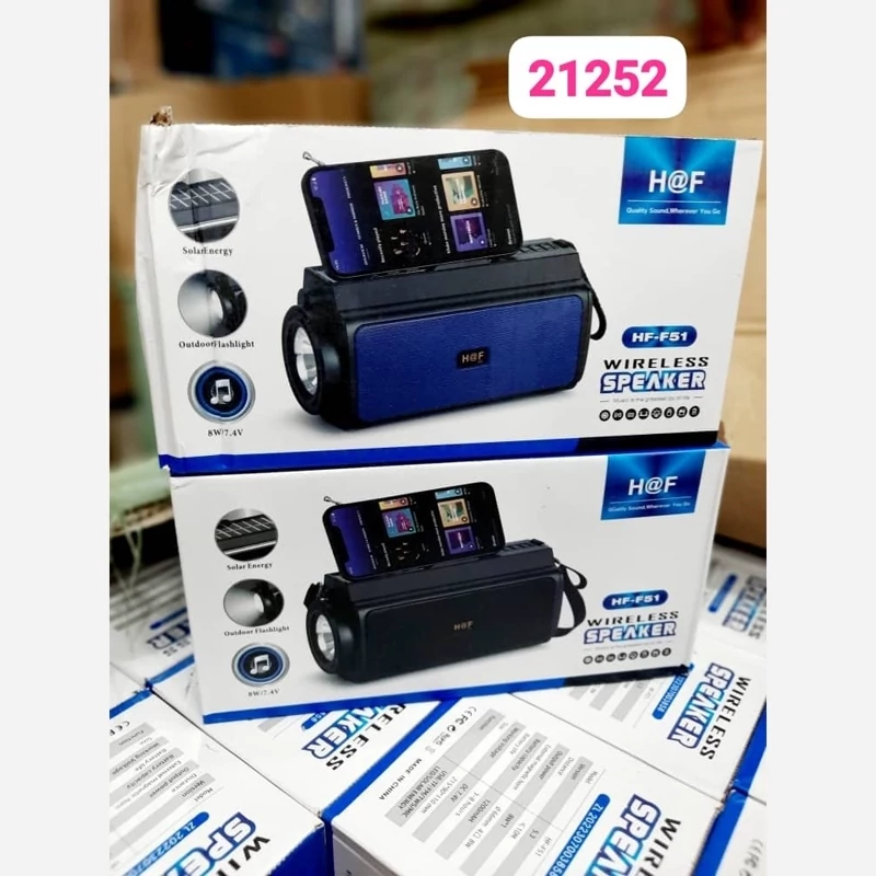 اسپیکر و چراغ قوه شارژ خورشیدی مدل 21252