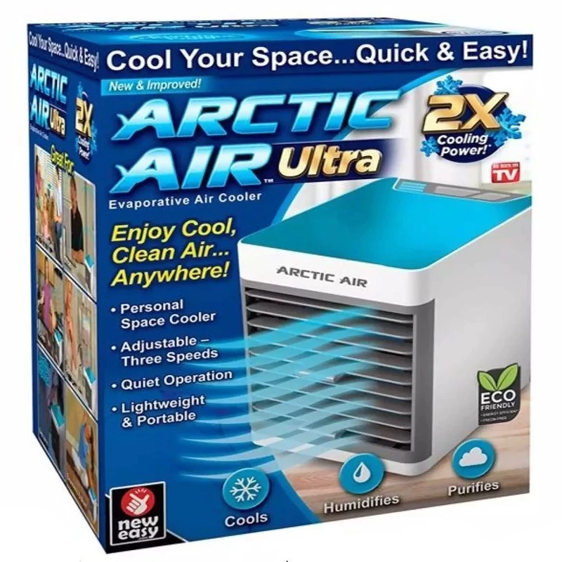 کولر آبی رو میزی مدل Arctic Air Ultra کولر ابی و کولر رومیزی پنکه آبی رومیز کوچک