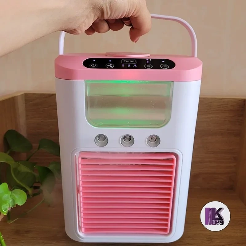 کولر رومیزی شارژی مدل K918 با مه پاش