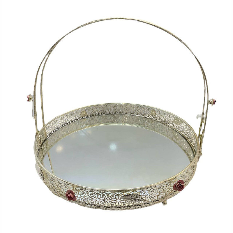 سینی مدل دکوراتیو طرح کف آینه ای