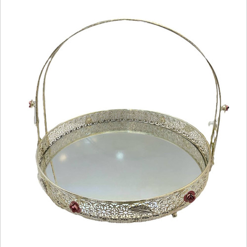 سینی مدل دکوراتیو طرح کف آینه ای