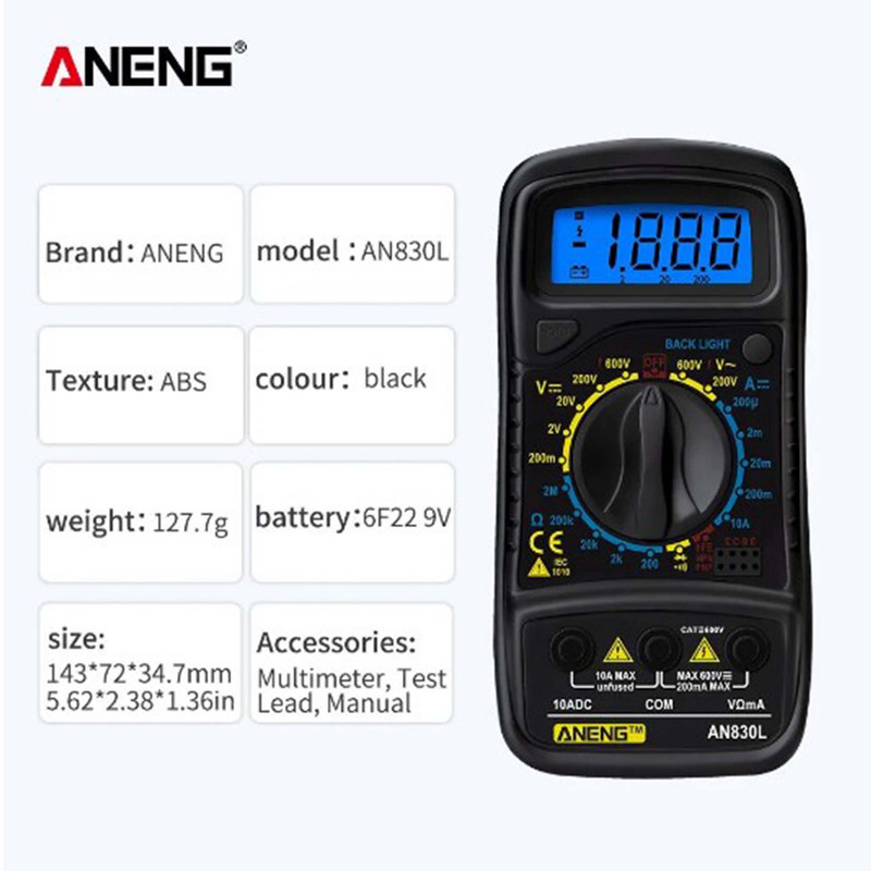 مولتی متر دیجیتال آننگ مدل AN830L