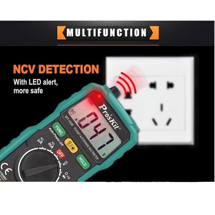 مولتی متر دیجیتال پروسکیت مدل MT-1508