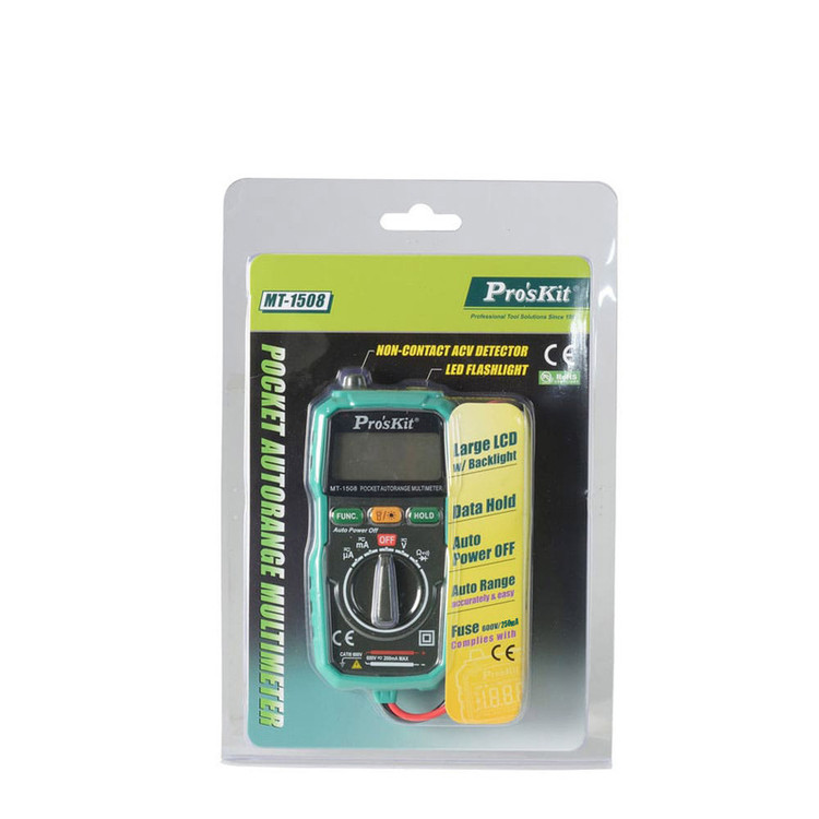 مولتی متر دیجیتال پروسکیت مدل MT-1508