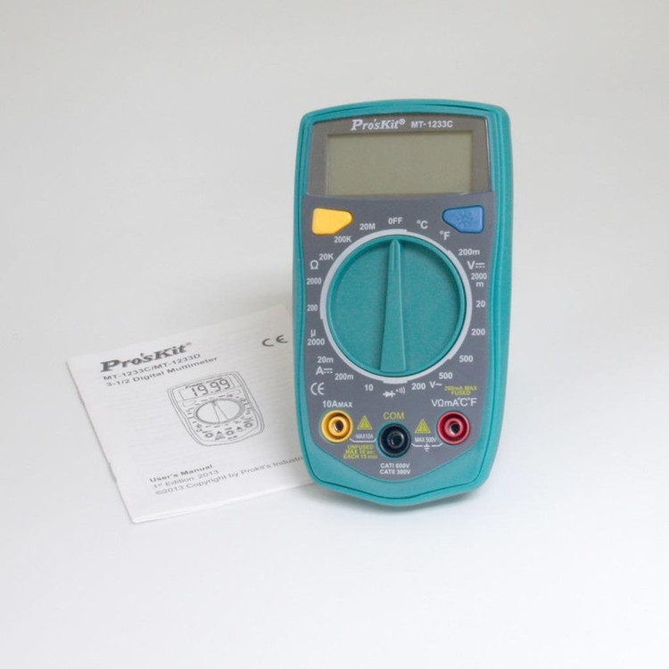 مولتی متر دیجیتال پروسکیت مدل MT-1233C