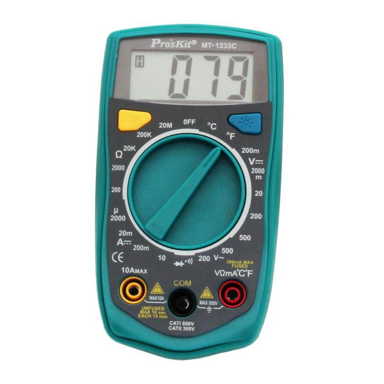 مولتی متر دیجیتال پروسکیت مدل MT-1233C