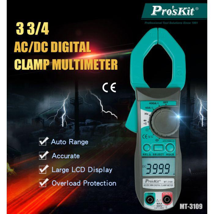 مولتی متر کلمپی پروسکیت مدل MT-3109