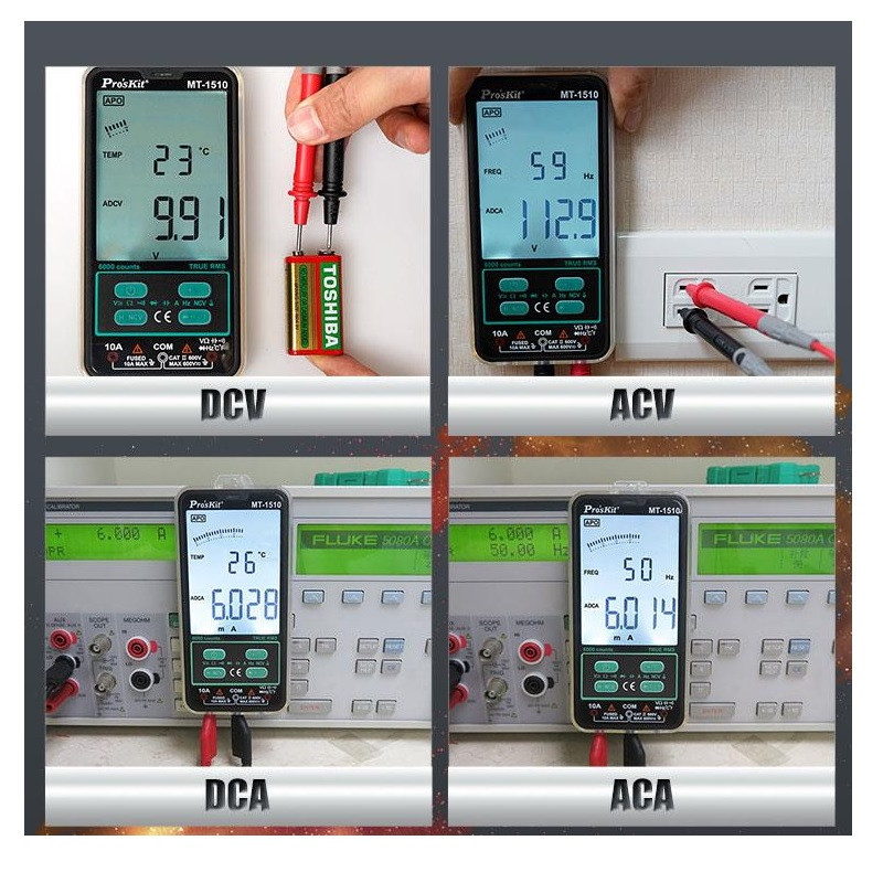 مولتی متر دیجیتال پروسکیت مدل MT-1510