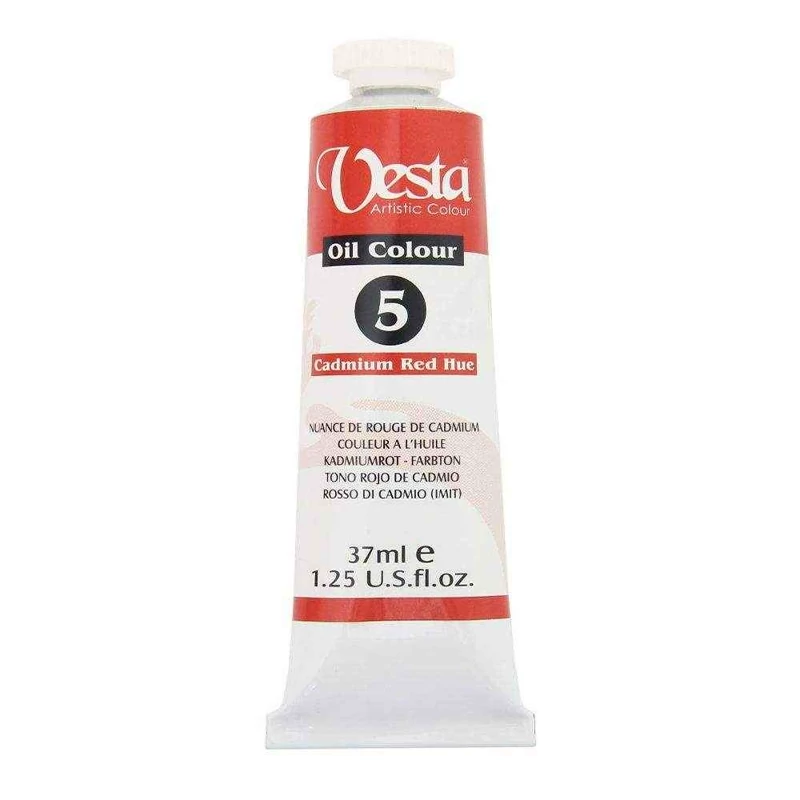 رنگ روغن 37میل وستاکد5 Hue Red Cadmium